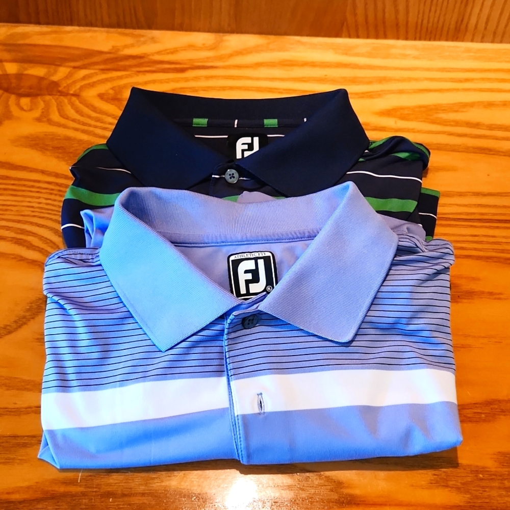 2 XL Footjoy golf polo shirts GREAT condition